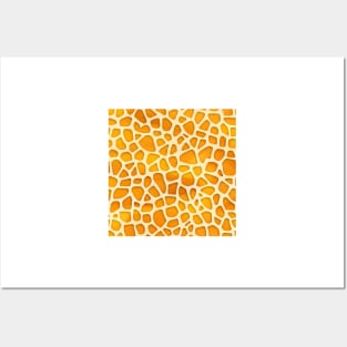 Animal Prints Giraffe Pattern 2 Posters and Art